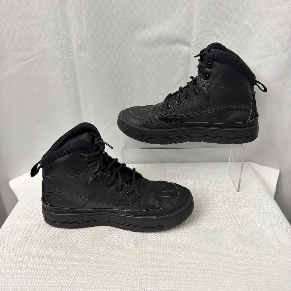 Nike ACG Woodside 2 High Top Boots Boys Size 6 Youth Triple Black 6Y